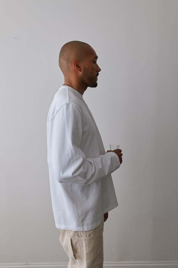 Camiel Fortgens Long Sleeve Big Tee - White | Garmentory