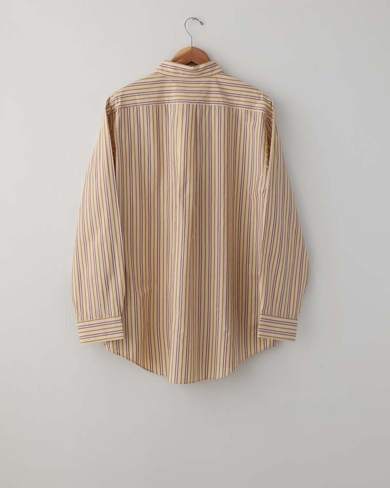 トップス Ernie Palo Cotton Silk Stripe Shirt COTTON SILK STRIPE SHIRT - WUNDER