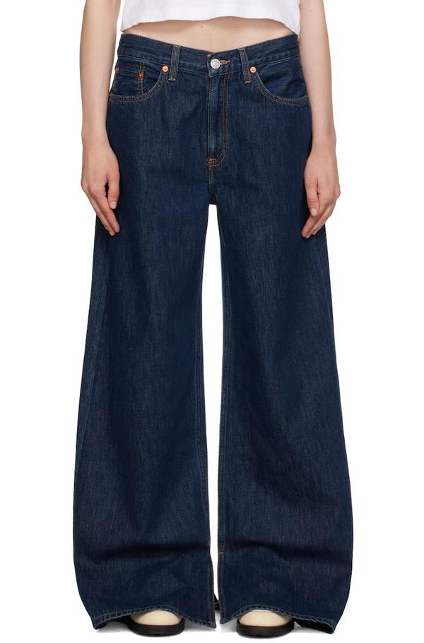 RE/DONE Low Rider Loose Jeans - Indigo | Garmentory