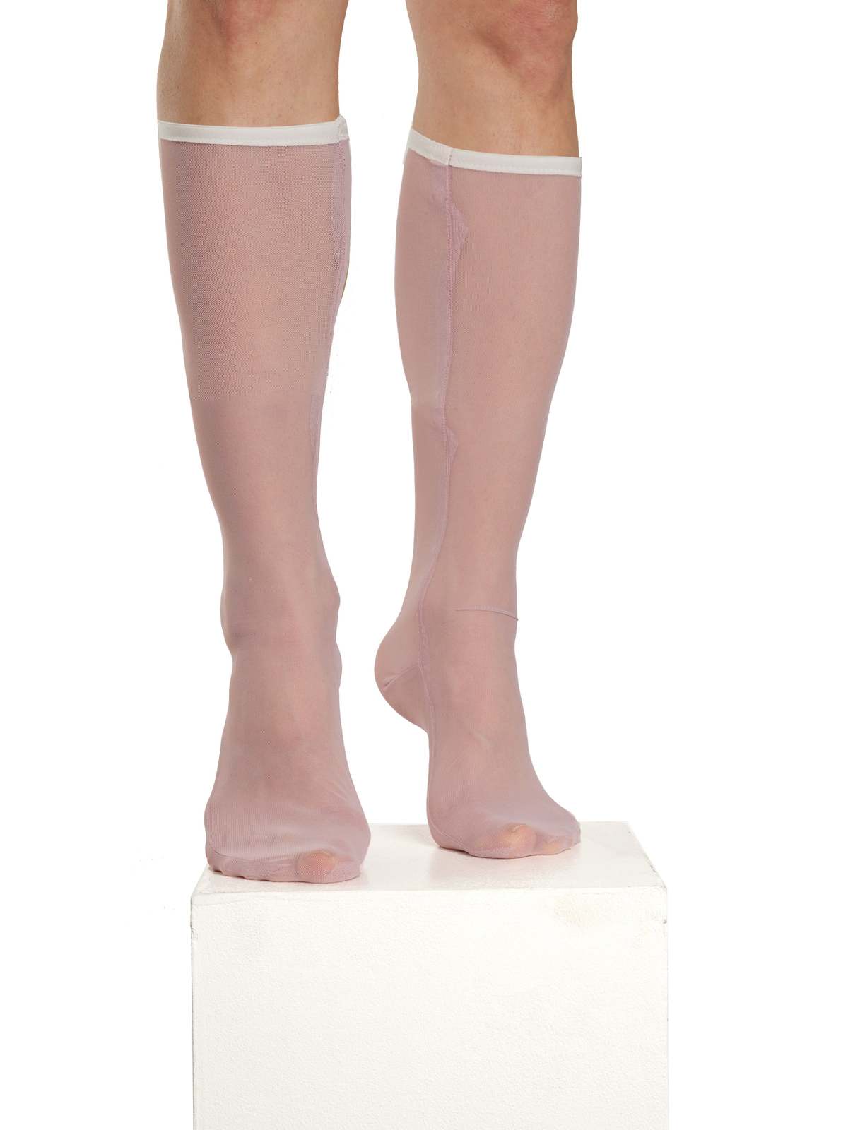 Simone Wild Mesh Knee Socks - Rosa | Garmentory