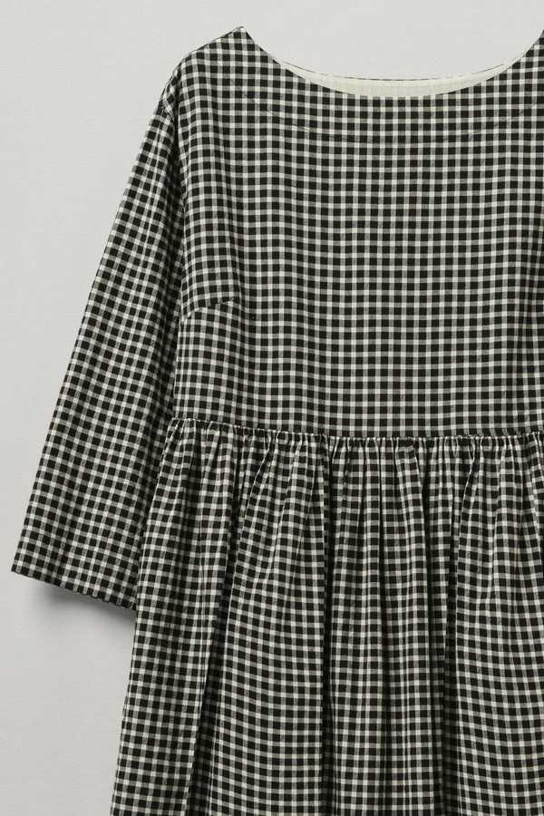toast linen gingham dress Gingham Check Cotton Dress