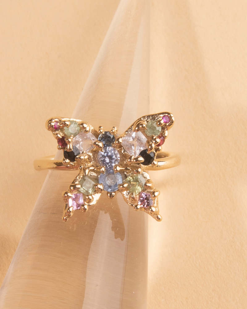 Alexandre Bergeron  Butterfly Ring  14k - Gold