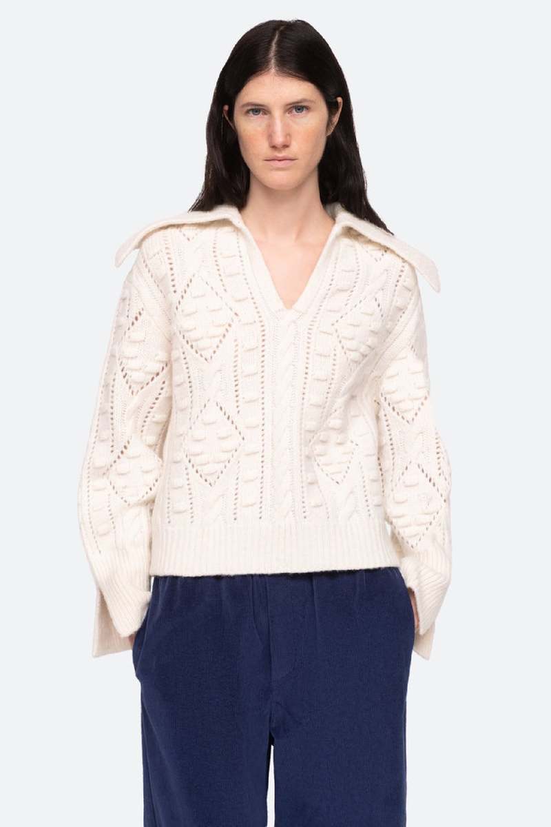 トップス Sea New York DENTELLE KNIT PULLOVER Sea New York】DENTELLE KNIT PULLOVER | idealclasse