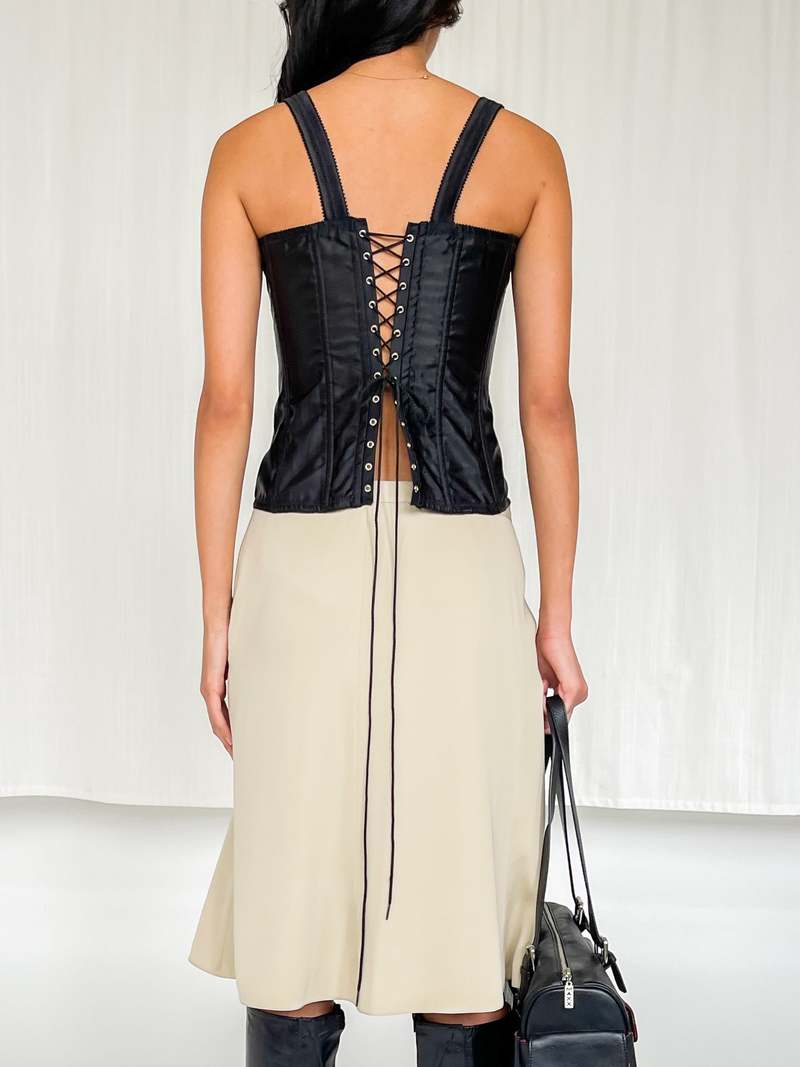 Giorgio Armani Silk Skirt - Beige | Garmentory