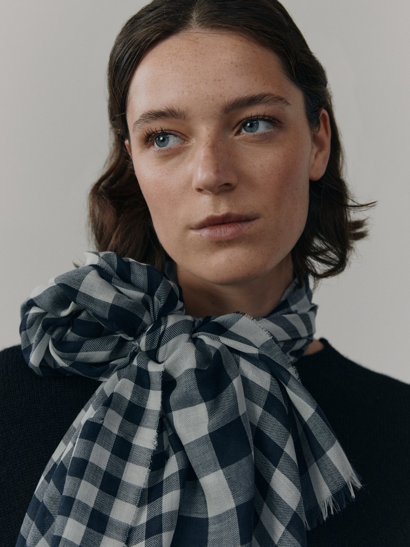 ウィッグ・エクステ SCARF HAT (M) / Checked-Navy Amazon.com: Dxhycc Black and Gray Striped Knit Scarf and