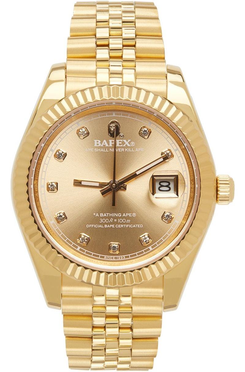 BAPE Gold Type 6 Watch | Garmentory
