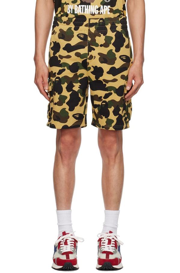 パンツ BAPE 1st camo yellow cargo shorts BAPE Yellow 1st Camo Shorts | Garmentory