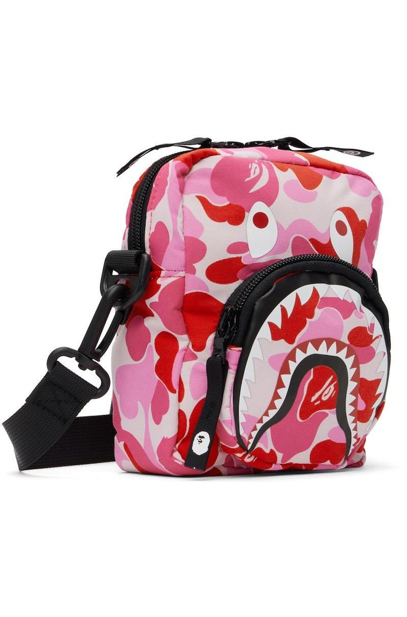 BAPE Pink Mini ABC Camo Shark Bag | Garmentory