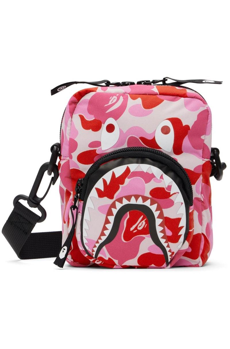 BAPE Pink Mini ABC Camo Shark Bag | Garmentory