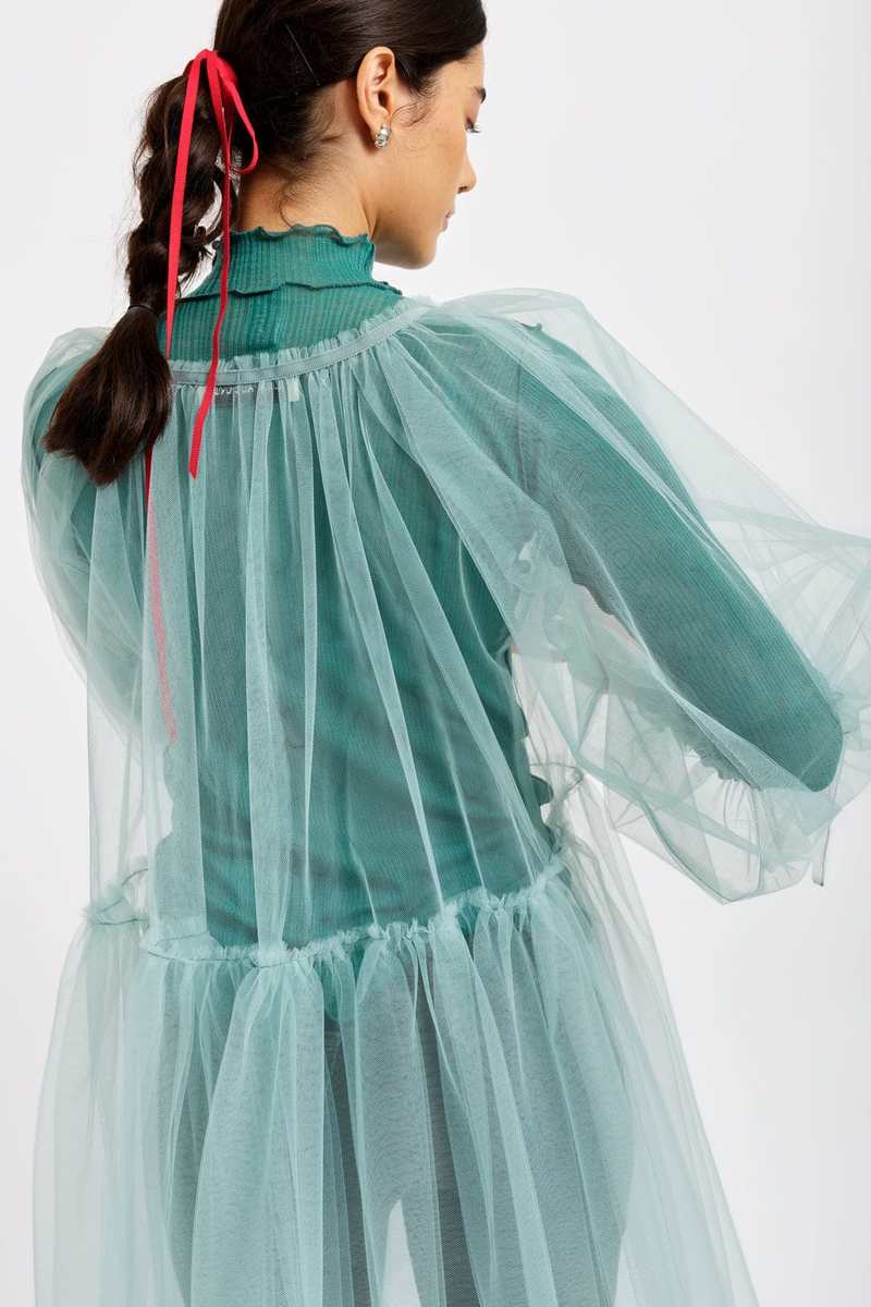 Eliza Faulkner Fiona Tulle Dress - Seafoam