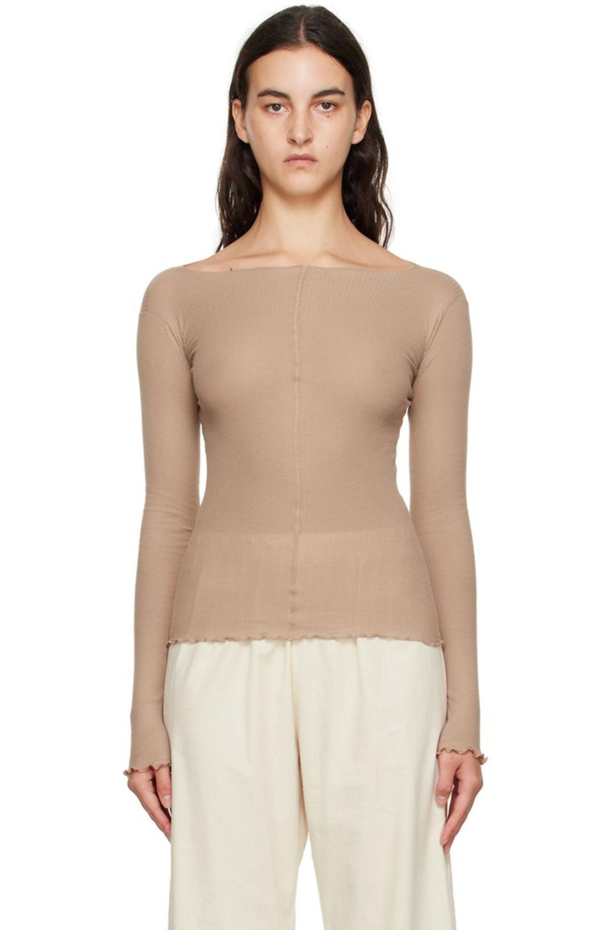 Baserange Pink Pama Long Sleeve T-Shirt - Ripa Rose | Garmentory
