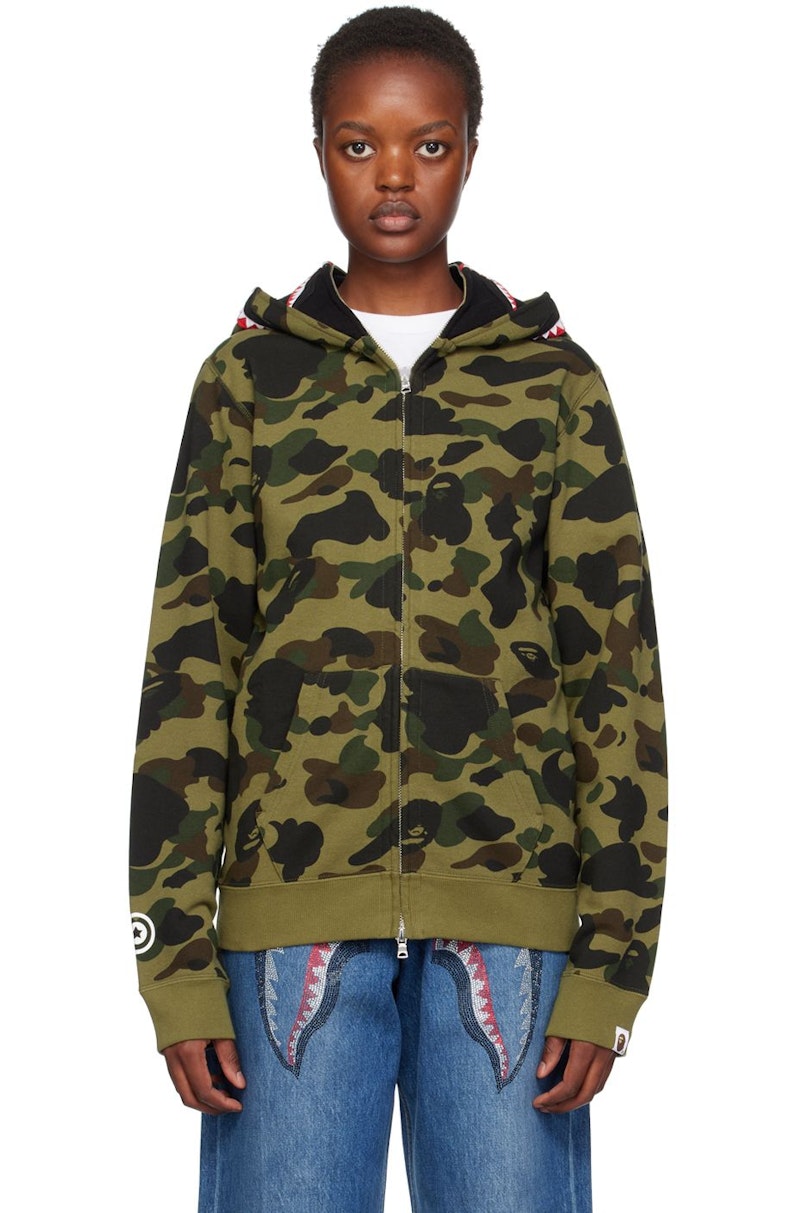 1st Camo Bape Hoodie Shark Original BAPE 1ST CAMO SHARK FULL