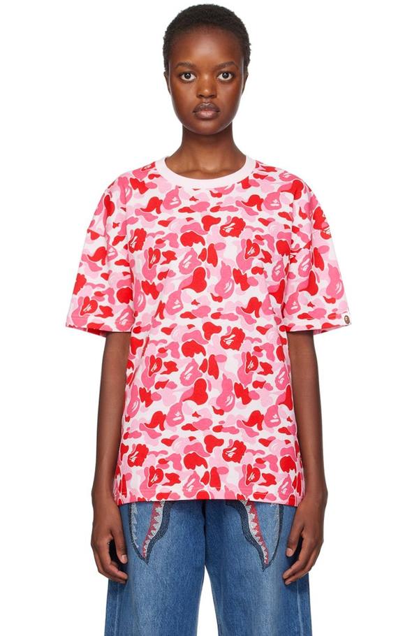 Bape ABC Camo T-Shirt - Pink | Garmentory