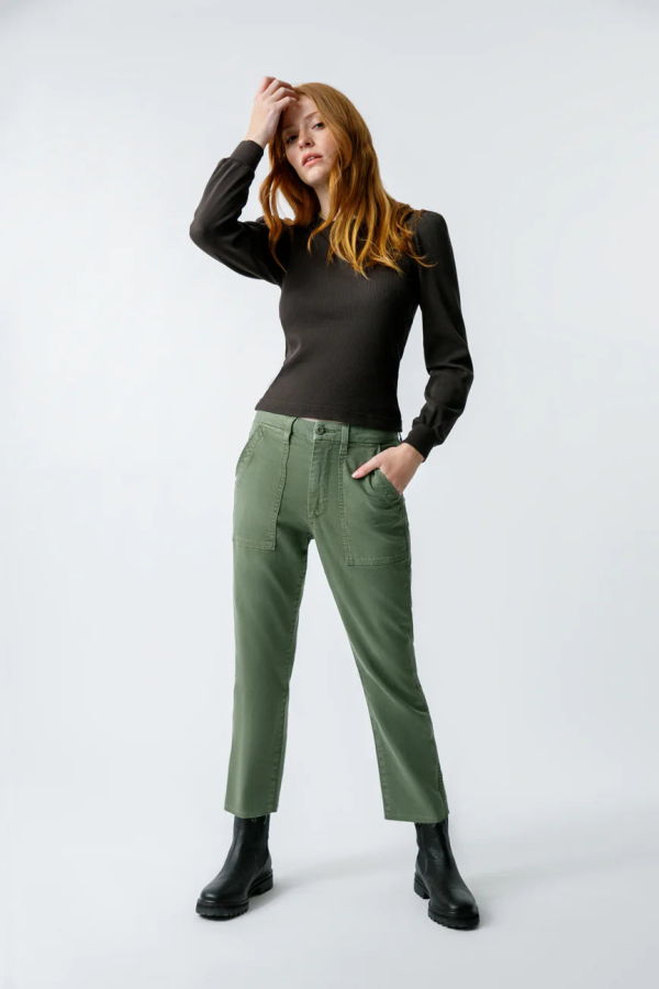 amo denim Easy Army Trouser - Tea Leaf