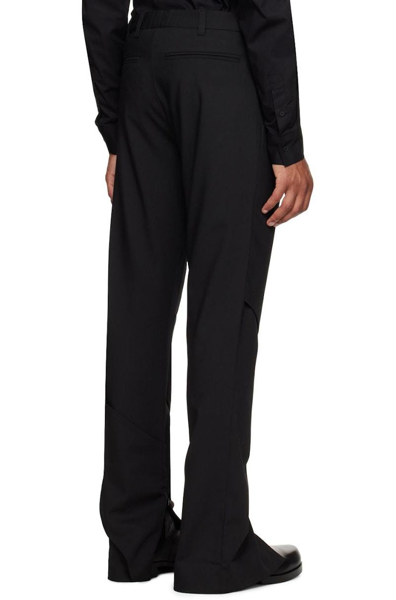 Heliot Emil Integrated Tailored Trousers - Black | Garmentory