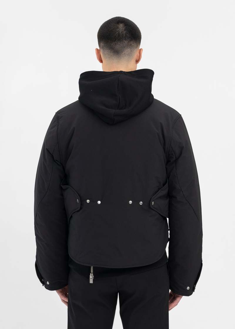 BLACK CONCORDANCE PUFFED SHIRT | Garmentory