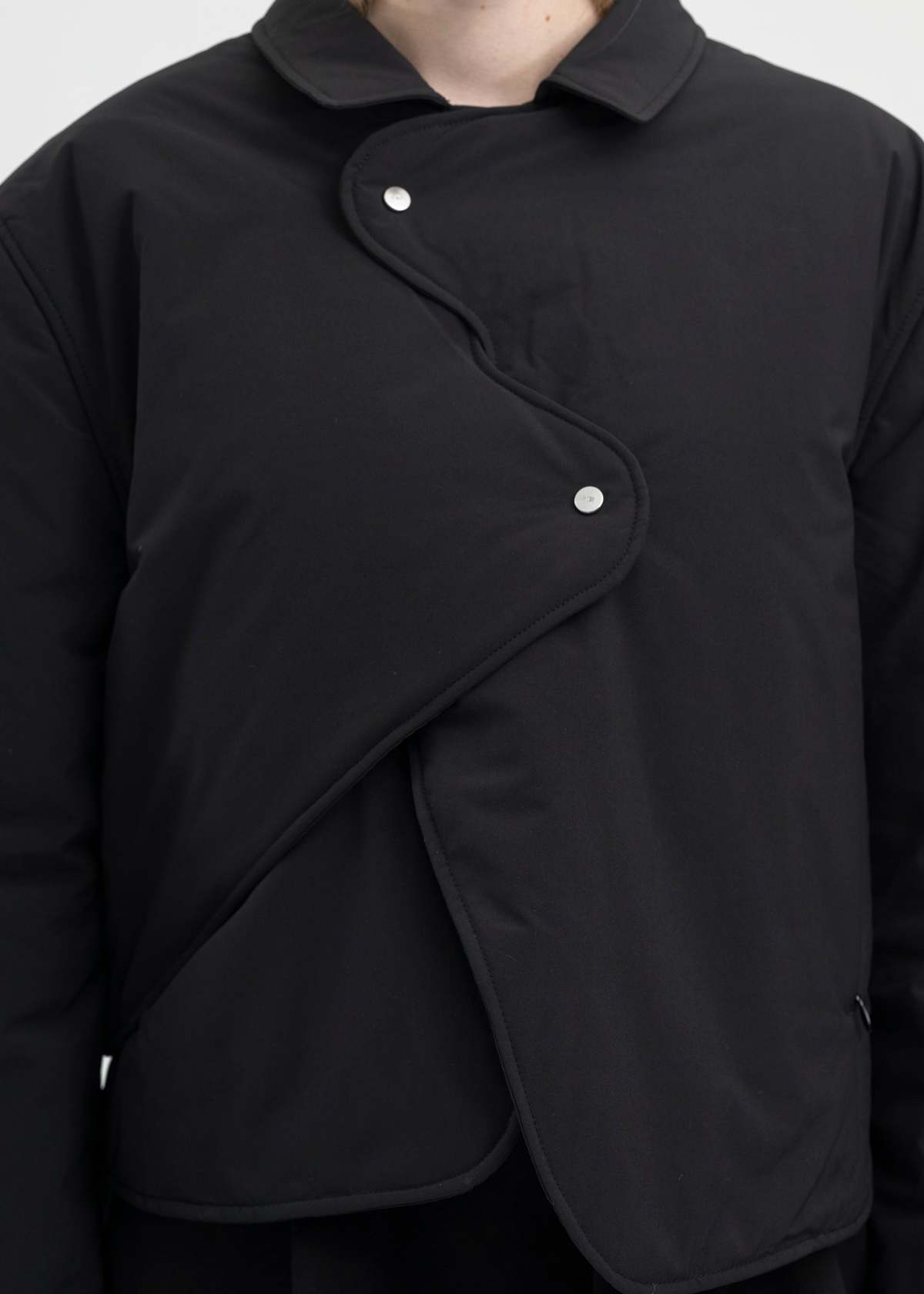 BLACK CONCORDANCE PUFFED SHIRT - Image 4 of 6