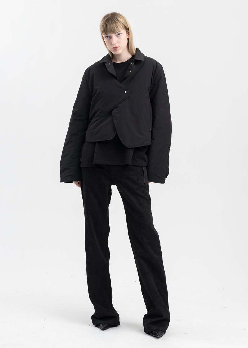 BLACK CONCORDANCE PUFFED SHIRT | Garmentory