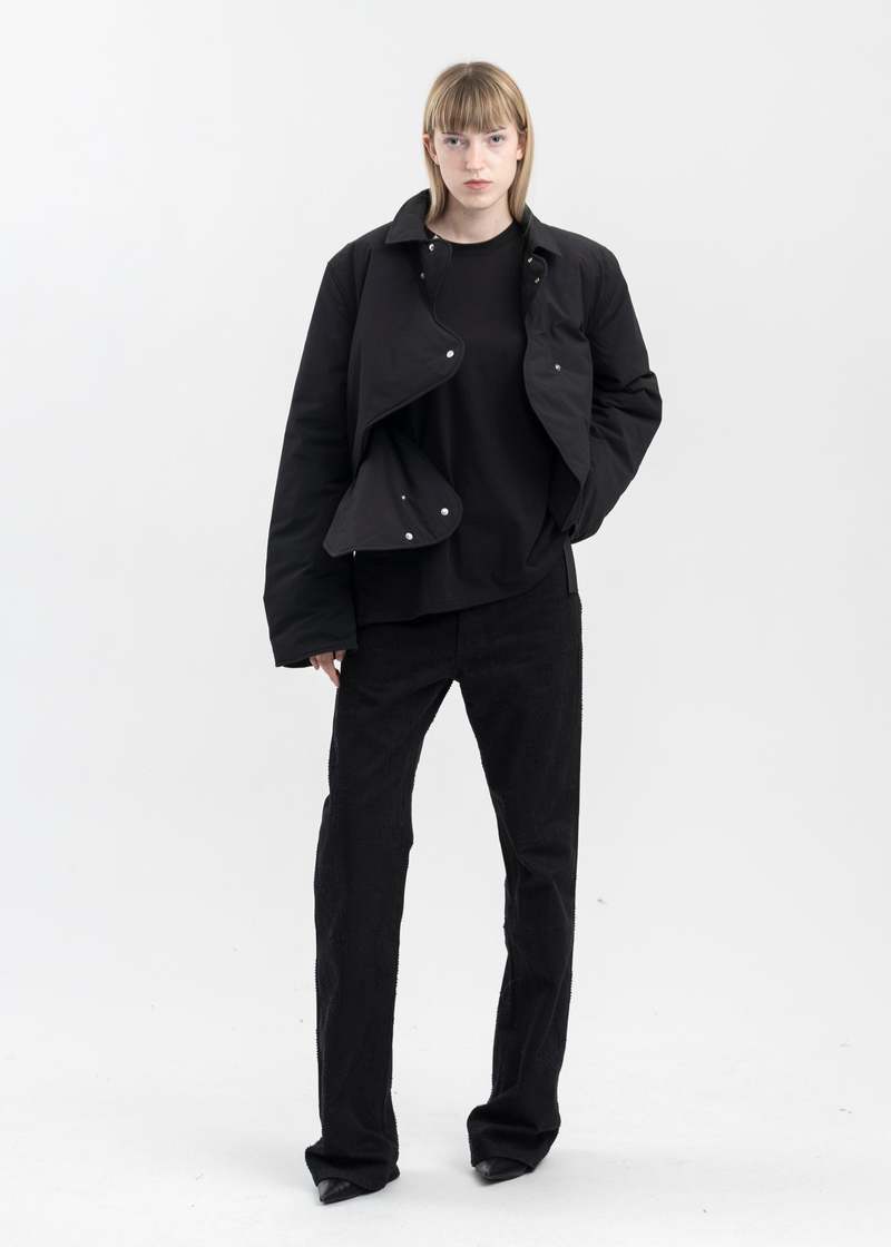 BLACK CONCORDANCE PUFFED SHIRT | Garmentory