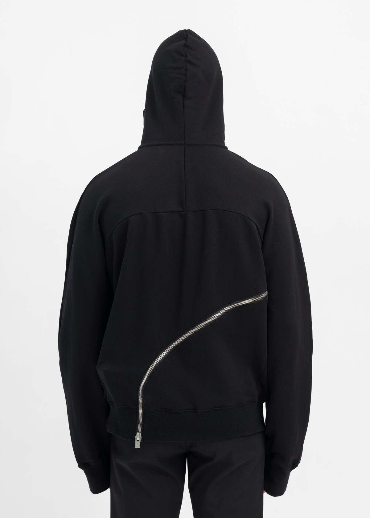 Heliot Emil Sequence Zip Hoodie - Black | Garmentory
