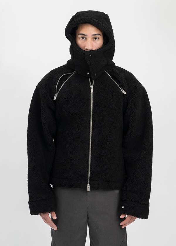 Heliot Emil Truss Fleece Jacket - Black | Garmentory Heliot Emil Truss Fleece Jacket - Black | Garmentory