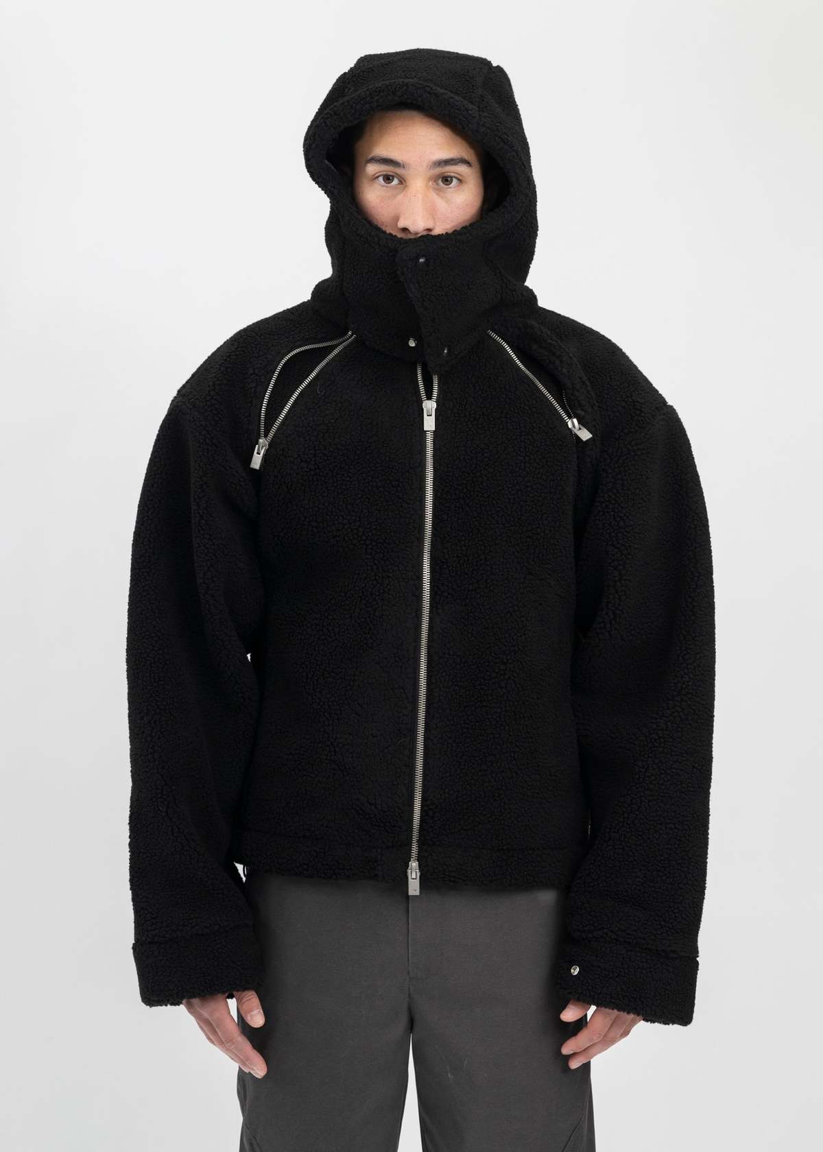 Heliot Emil Truss Fleece Jacket - Black | Garmentory