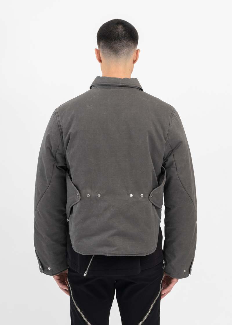 Heliot Emil Heat Reactive Concordance Puffed Shirt - Dark Grey