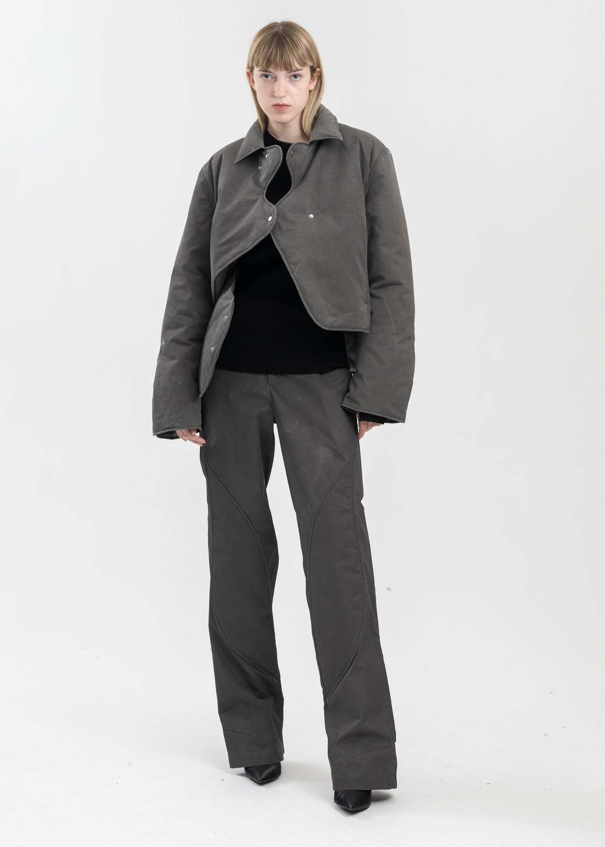 ジャケット・アウター HELIOT EMIL CONCORDANCE PUFFED SHIRT 46 HELIOT EMIL ++ CONCORDANCE PUFFED SHIRT