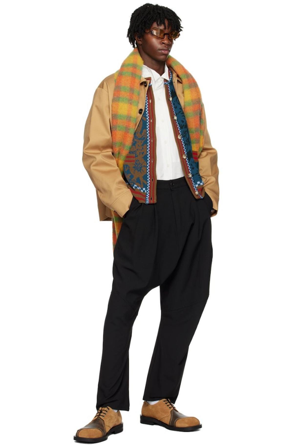 Henrik Vibskov Greenhouse Cardigan - Petrol Brown | Garmentory