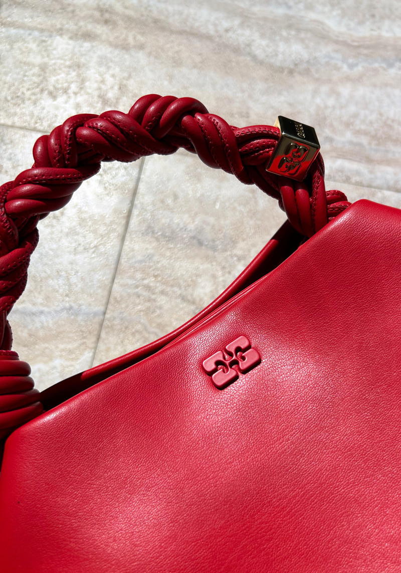 【関税込み】Bou Heart Keyring - Ganni - Leather - Red Ganni Bag accessories for Women | Online Sale up to 45% off