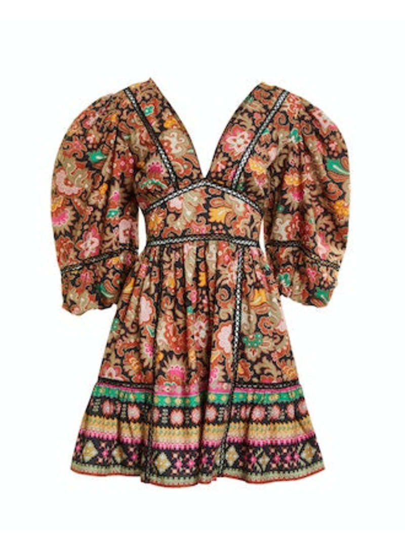elese mini dress Elise Mini Dress Pink Palm Royale Poplin Pink / XXL
