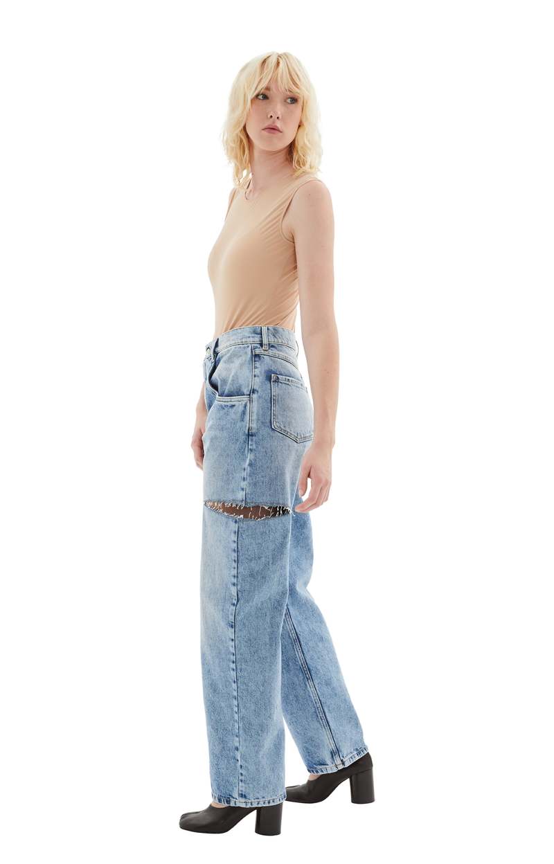 Maison Margiela 5 Pockets Cutout Jeans - Blue | Garmentory
