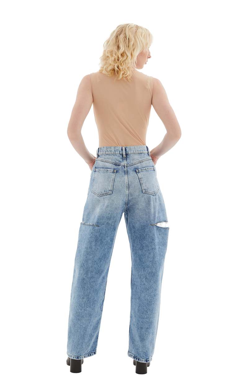 ✨Maison Margiela 5 POCKET CUT OUT DENIM Maison Margiela 5 Pockets Cutout Jeans - Blue | Garmentory