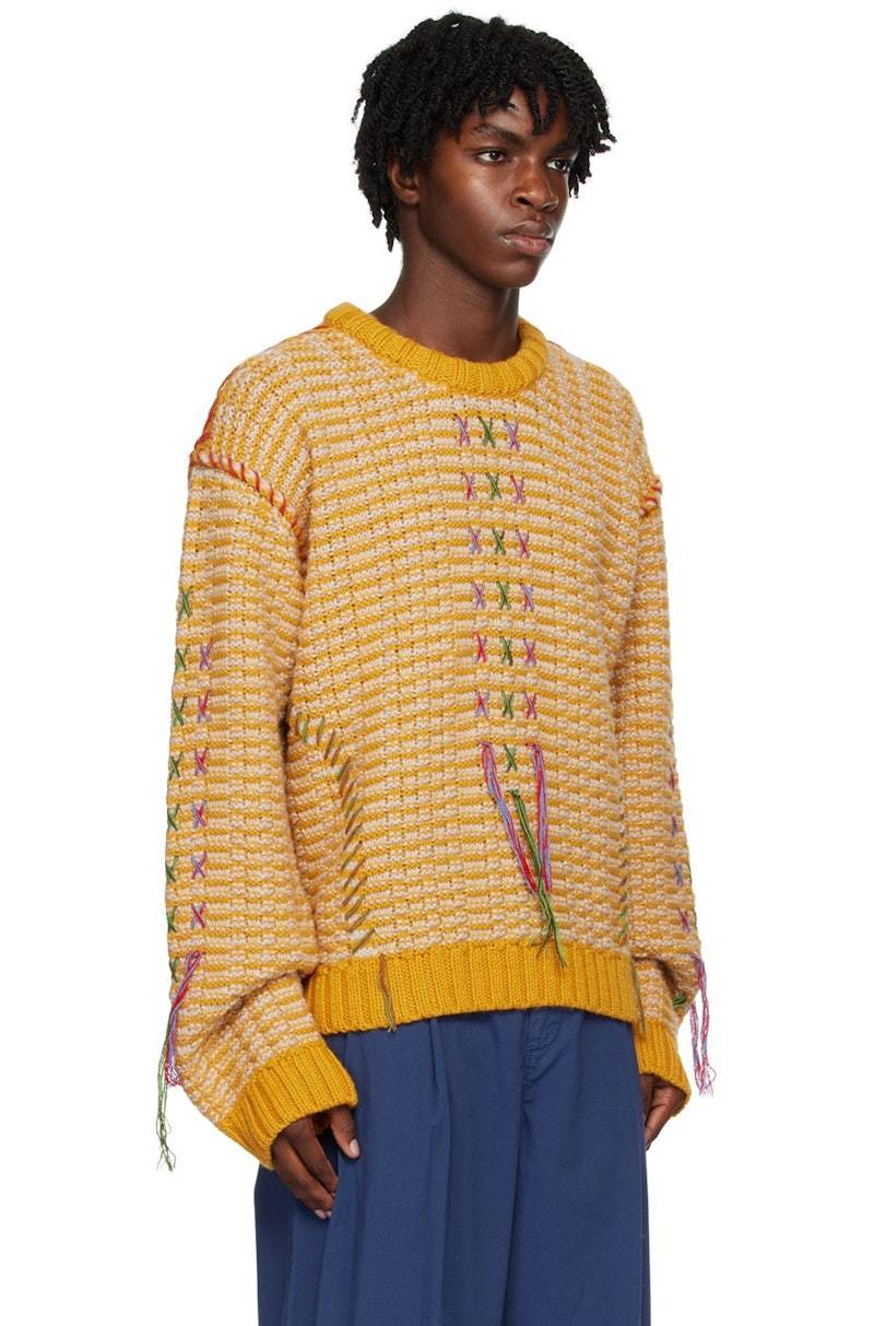 Henrik Vibskov Hang Out Sweater Yellow/Beige Garmentory