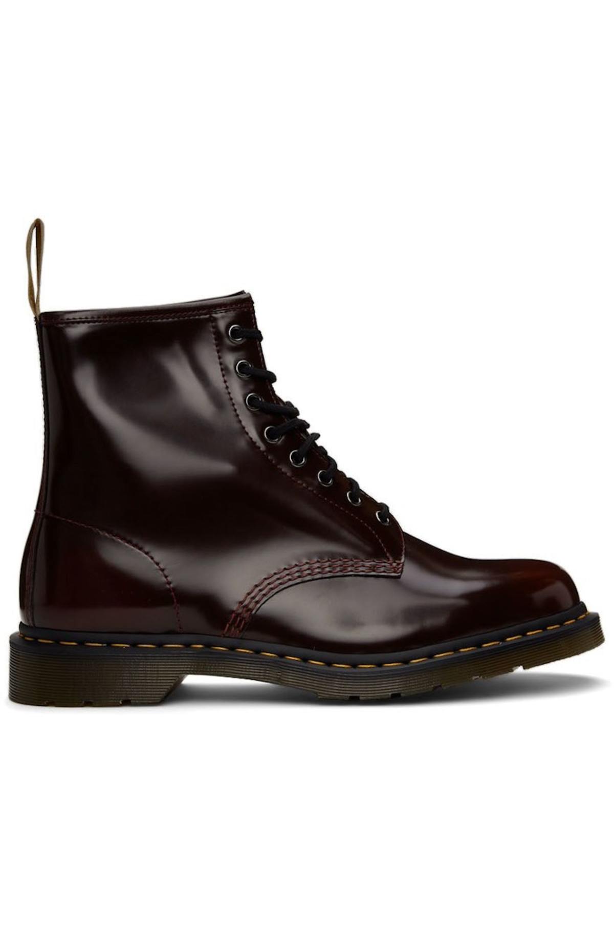 Dr. Martens Red Vegan 1460 Lace Up Boots - Cherry Red 