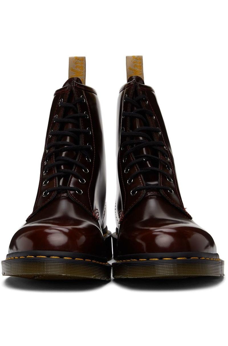 Martens Red Vegan 1460 Lace Up Boots Cherry Red Garmentory