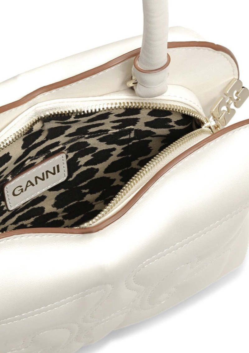 Ganni Butterfly Top Handle Bag - Egret | Garmentory