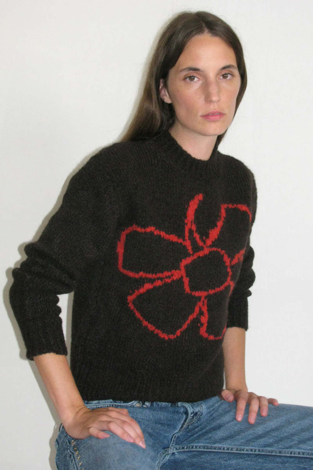 paloma-wool フラワーモチーフセーター Paloma Wool Hana Flower Sweater | Garmentory
