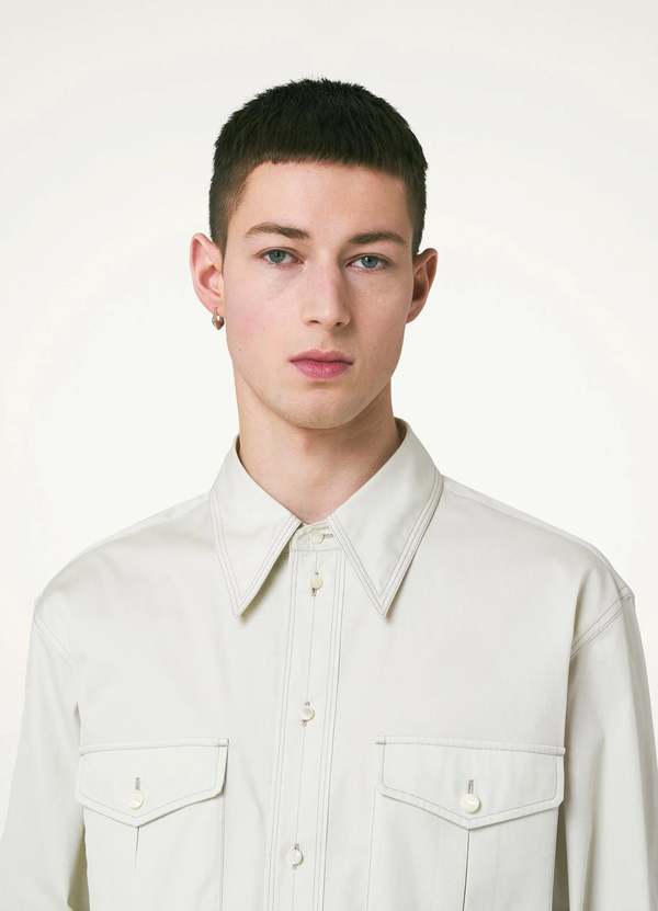トップス LEMAIRE Relaxed Western Cotton Shirt LEMAIRE Relaxed Western Cotton Shirt
