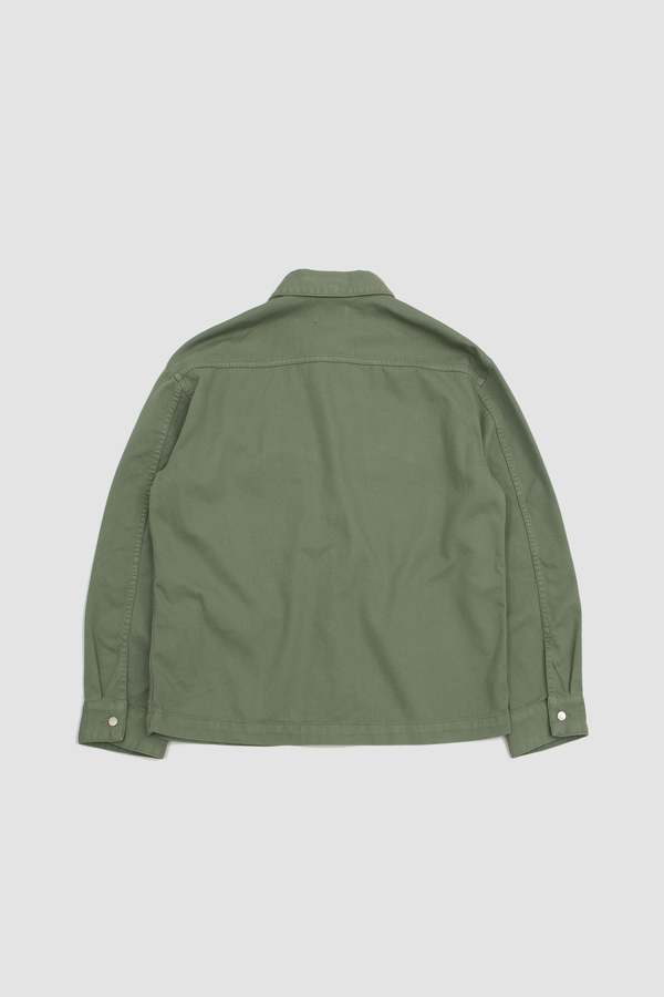 Lemaire Trucker Overshirt - Hedge Green | Garmentory