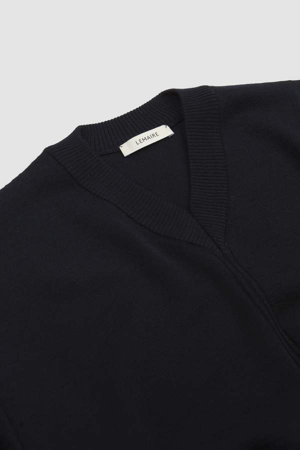 Lemaire V-Neck Jumper - Dark Navy | Garmentory