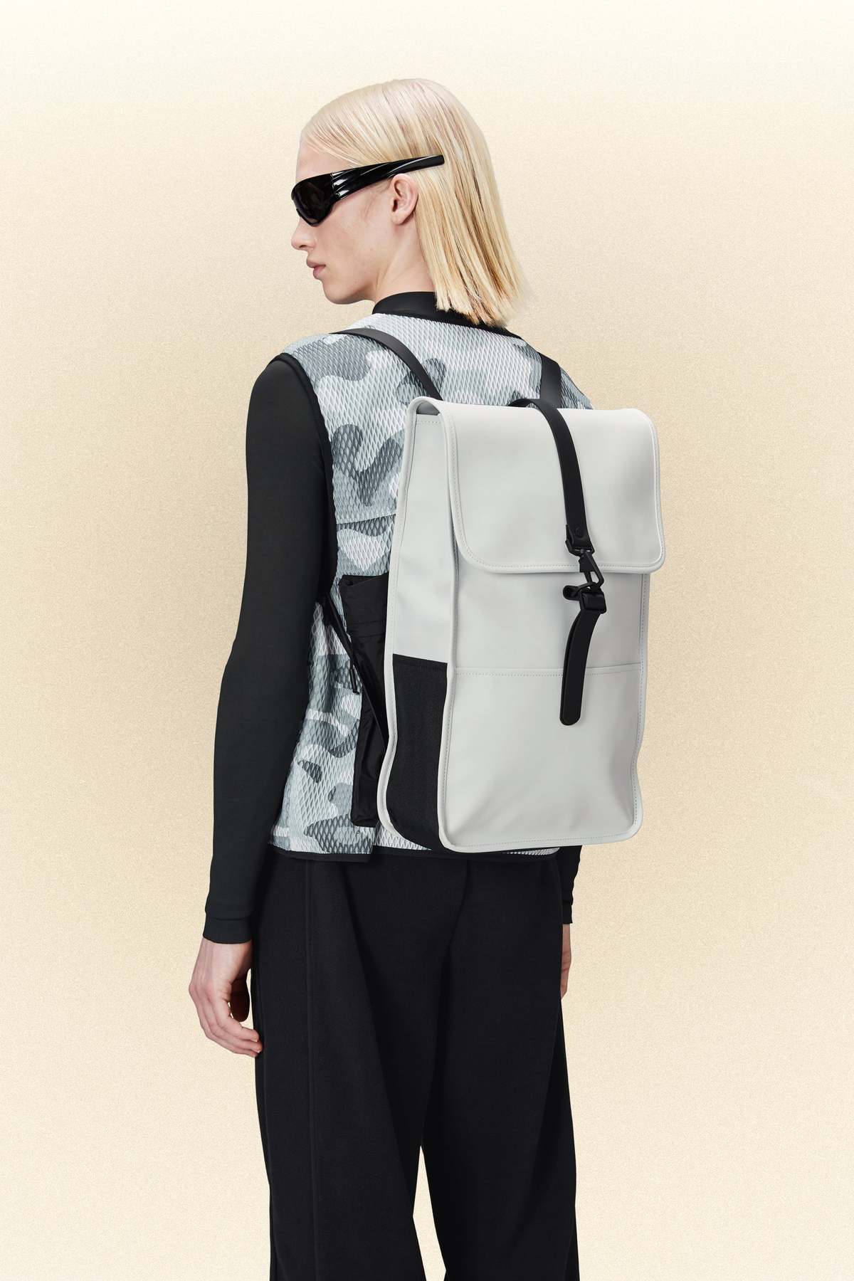 NWT Rains Backpack - Ash Color With Black Strap Rains® Texel Moulded Backpack in Black for $225 | Free Shipping main image 2