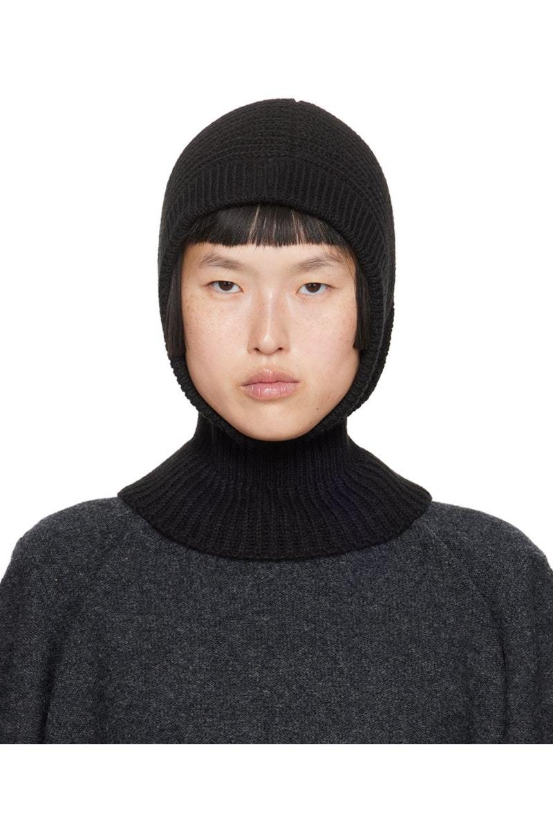 Lemaire Rib Balaclava - Black | Garmentory