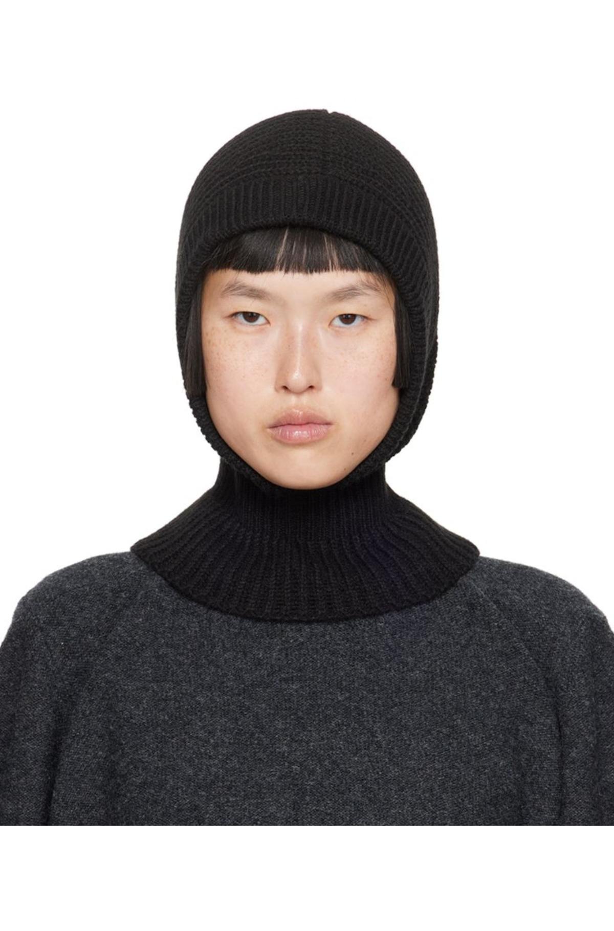 Lemaire Rib Balaclava - Black | Garmentory