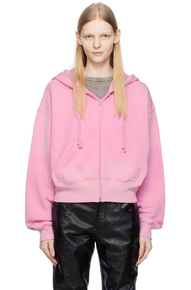 Acne Studios ピンク スウェット Acne Studios - Logo Print Distressed Sweater | HBX