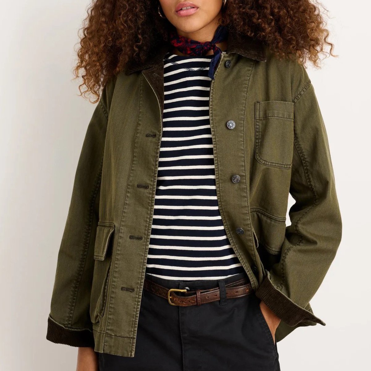 Alex Mill Mel Jacket - Military Olive Herringbone | Garmentory