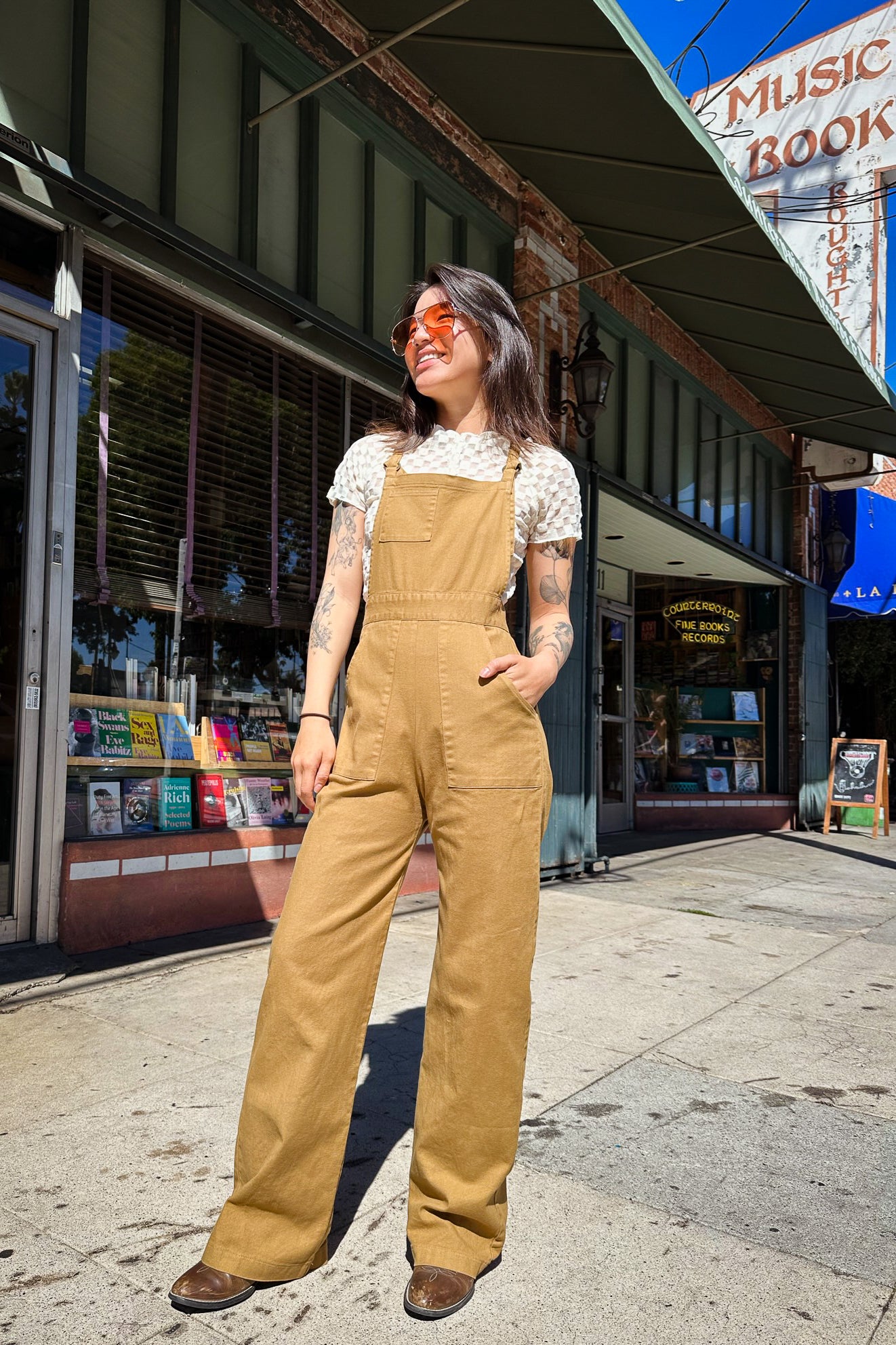 Cameo High Waisted Overalls Sienna