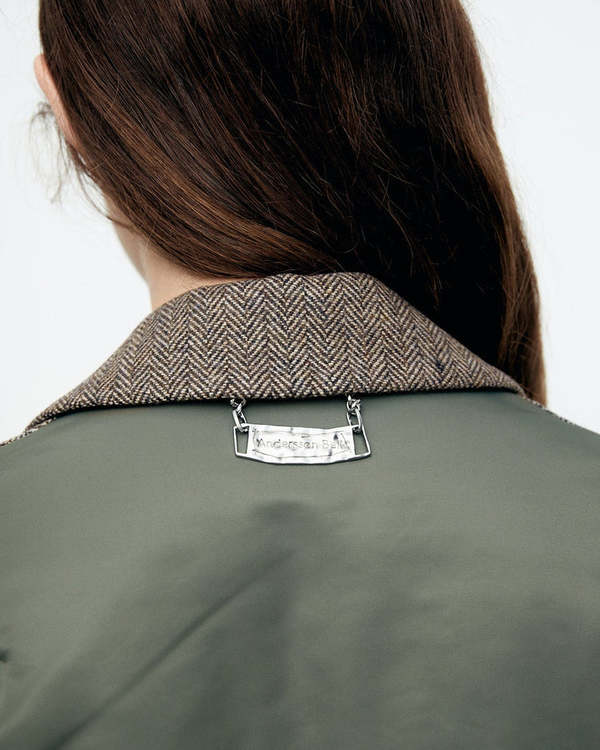 [ANDERSSON BELL]★MAGGIE RAW-CUT HERRINGBONE JACKET Blazer with herringbone pattern Lusandro | 58 | K43008-7959_58