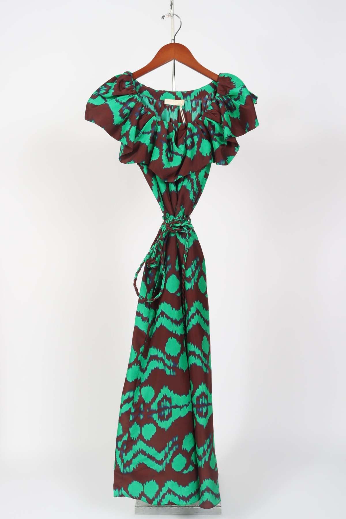 rib knit off the shoulder maxi dress Róhe Off-Shoulder Knitted Dress