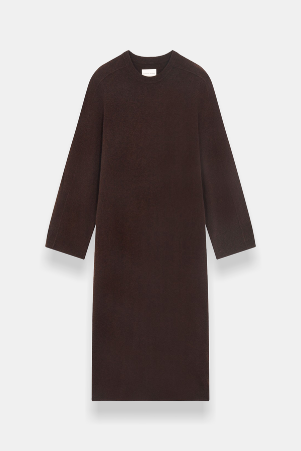 LouLou Studio Esna Cashmere Long Dress - Choco Melange | Garmentory